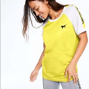 VSPink Campus Short Sleeve Ringer Tee